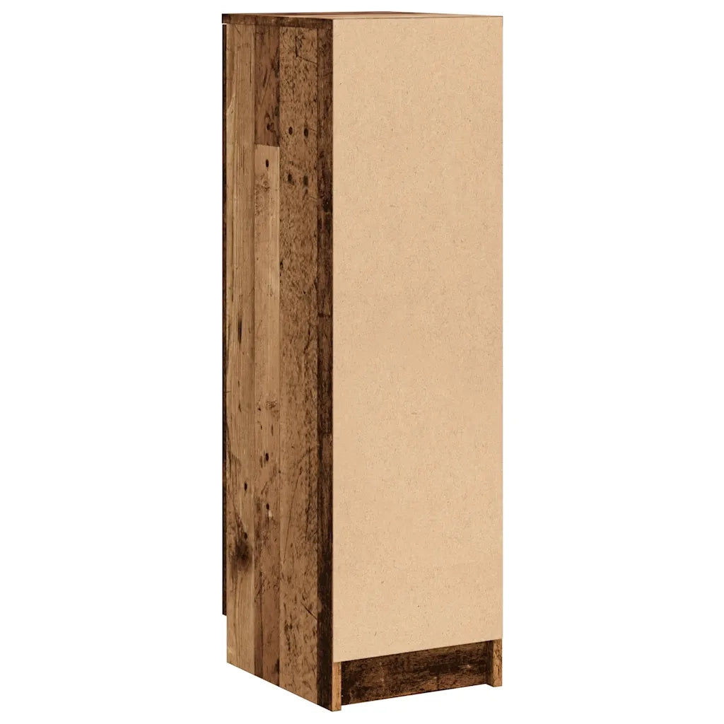 Scarpiera-Scaffale per scarpe Legno Antico 29,5x35x100,5 cm in Truciolato