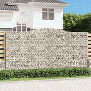 Cesti Gabbioni ad Arco 6 pz 400x30x200/220 cm Ferro Zincatocod mxl 100149