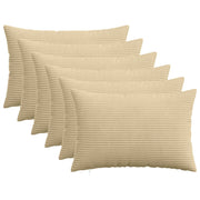 Federa 6 pz HEERLEN Grigio Verde 50 x 75 cm corduroy 911644