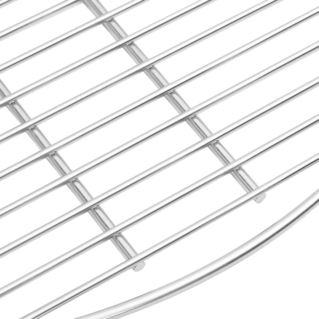Griglia per BBQ Argento Ã˜60 cm Acciaio Inossidabile