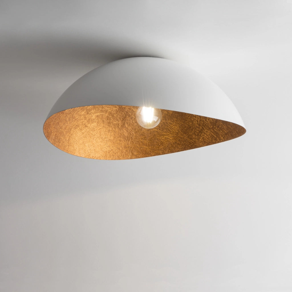 Plafoniera Solaris bianco rame tonda Ø48 cm E27 Sigma