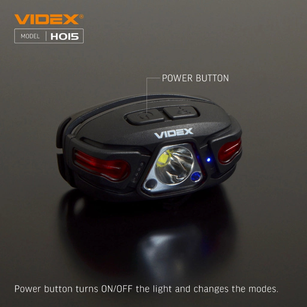 Torcia frontale Videx VLF-H015 ricaricabile 330lm 85m IP67