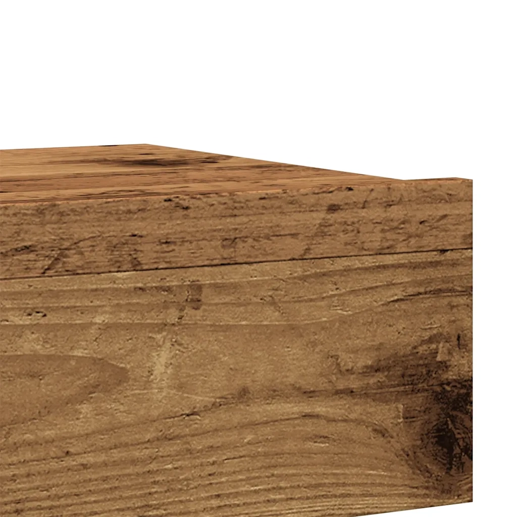 Mobile Porta TV con Luci LED Legno Antico 60x35x15,5 cm 856343