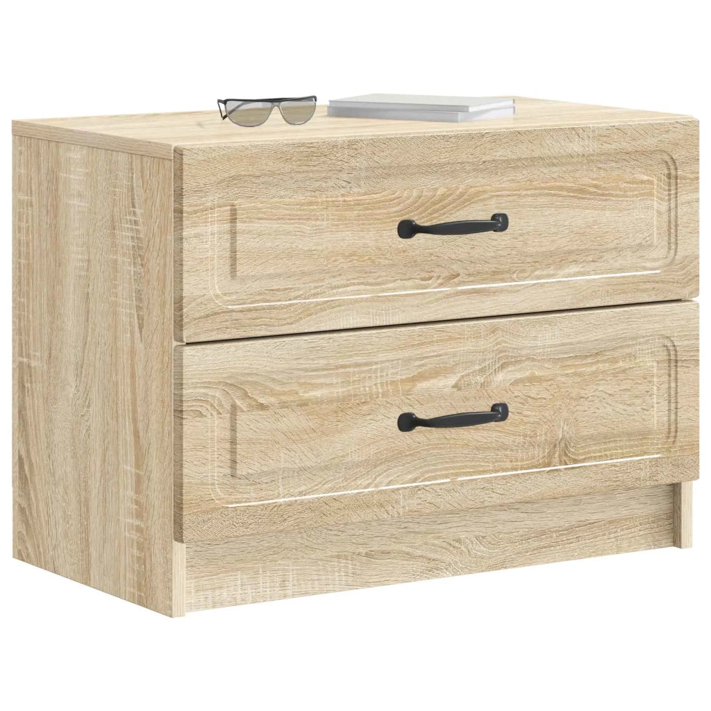 Comodino | Armadio da Notte | Mobiletto da notte con cassetto Rovere Sonoma 62 x 34,5 x 44,5 cm