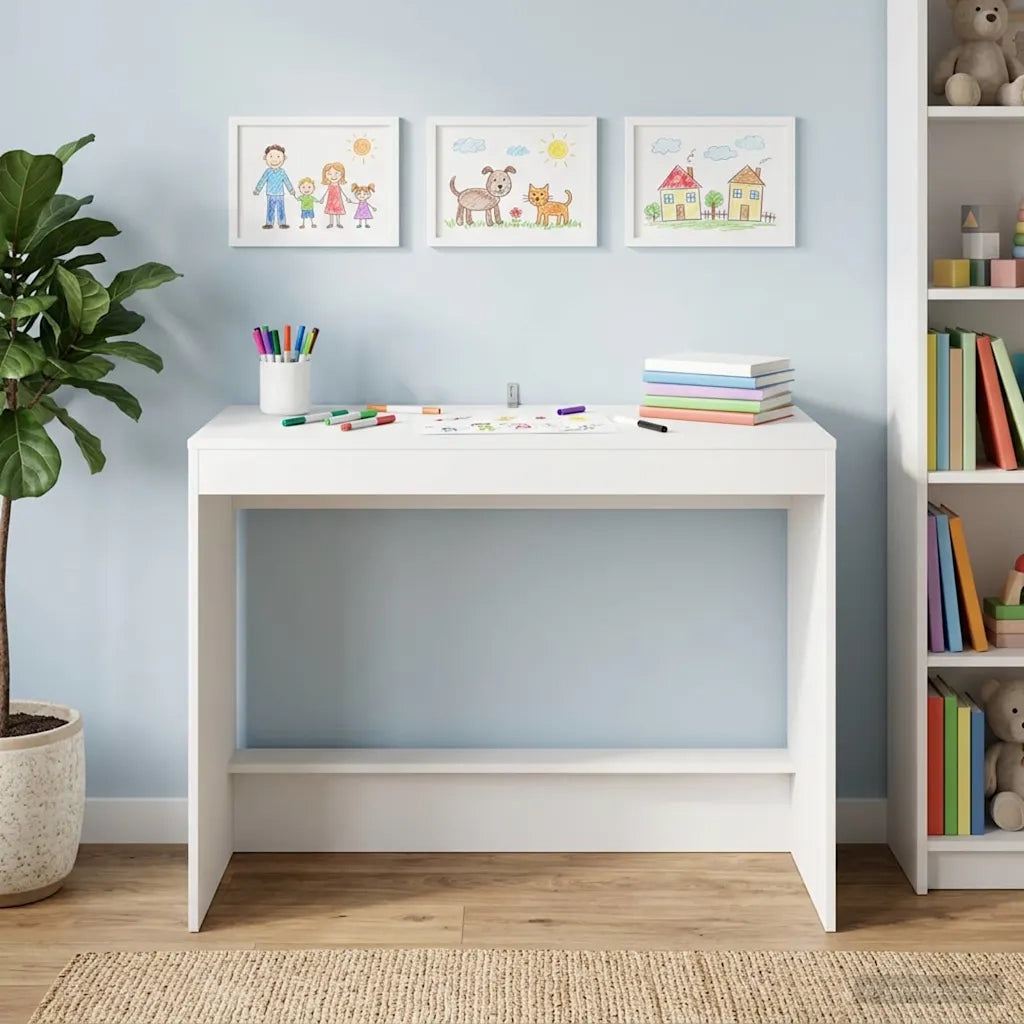 Scrivania Letto Bianco Legno ingegnerizzato 100 x 45 x 75 cm 893731