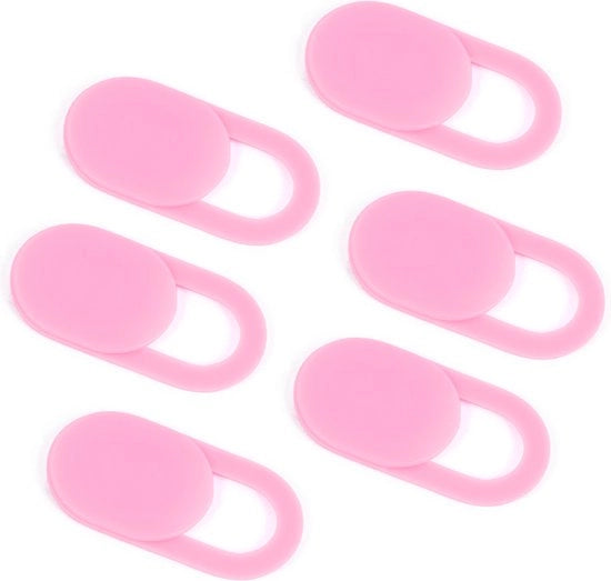 Copertura webcam - Blocco visivo - Copre Webcam - Adatto per Macbook, Laptop, Tablet & Telefono - Rosa - 6 pezzi