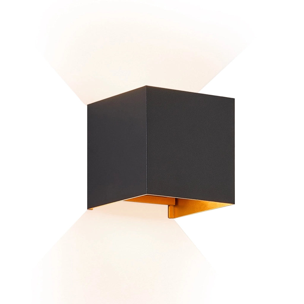 ZMH Applique LED 1a applique da parete per interni 5W IP65 luce da parete per esterni corridoio bianco caldo