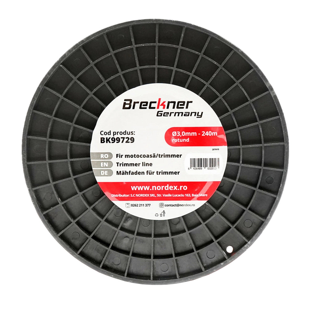 Filo per decespugliatore tondo, 3,0 mm x 240 m Breckner Germany