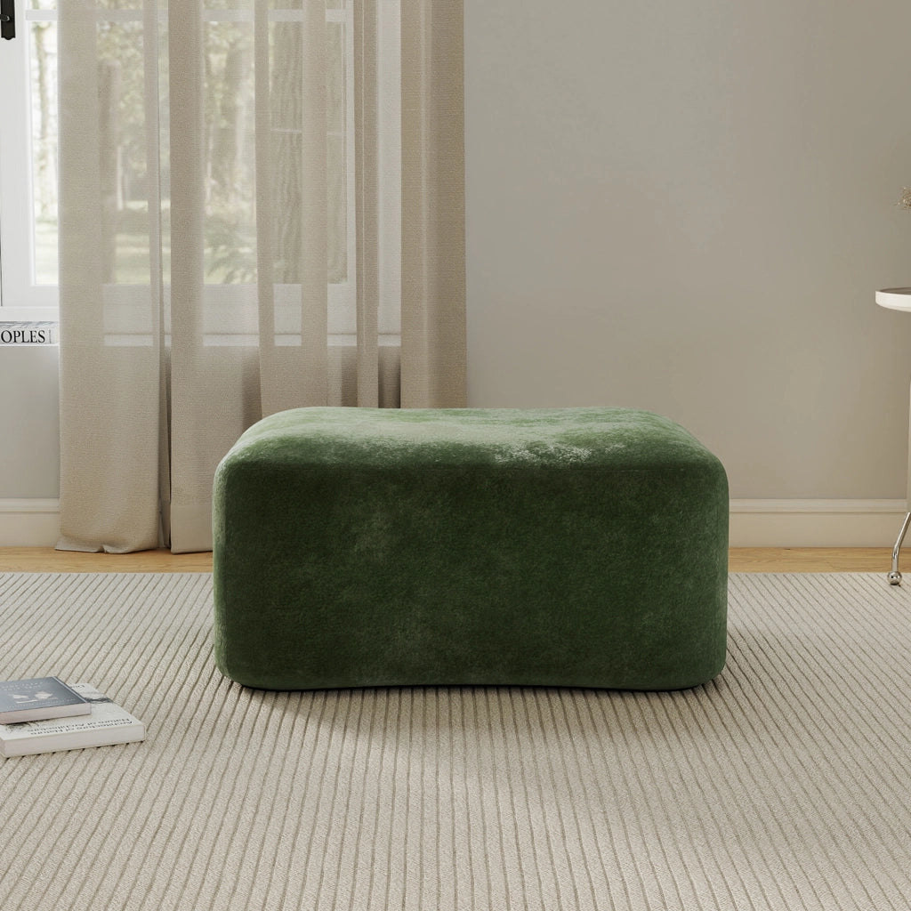 DIVANO MODULARE Angolare 24x24x80 cm Velluto Verde