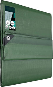 Telaio di copertura, 3 x 3 m, verde, 120 g/m2, telaio di copertura, occhi rinforzati, telaio di copertura, telaio di costruzione, impermeabile, resistente alle fessurazioni, telo industriale, per tutte le condizioni climatiche