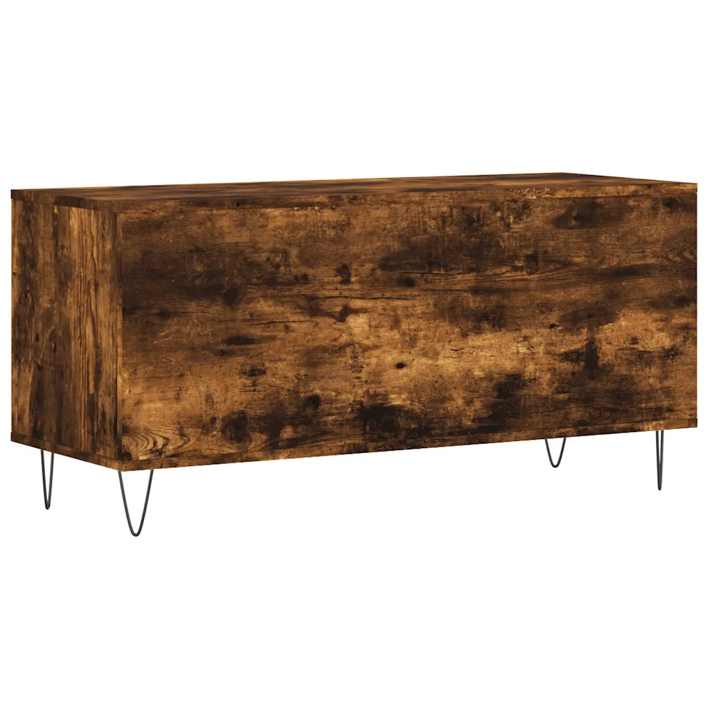 Mobile Porta Dischi Rovere Fumo 100x38x48 cm Legno Multistrato CFW7828511