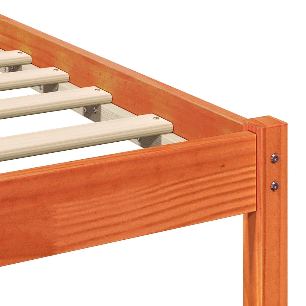 Struttura del letto Marrone cerato 75 x 190 cm Pino massello 872847