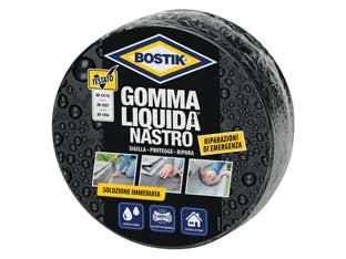 GOMMA LIQUIDA NASTRO RIPARATORE- - mt.5 - nero - 1 pezzi BOSTIK