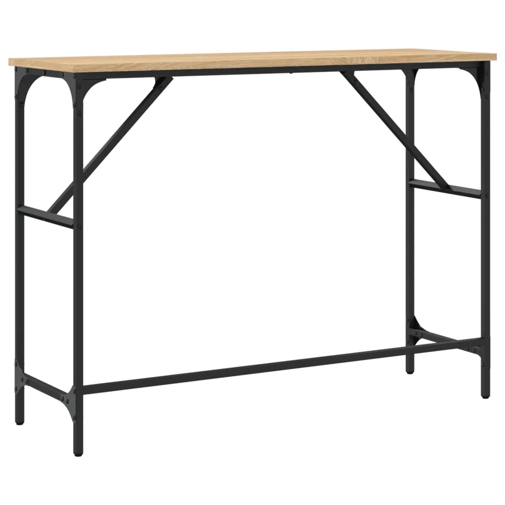 Tavolo Consolle | Tavolo d'Ingresso Rovere Sonoma 100x32x75 cm in Legno Multistrato