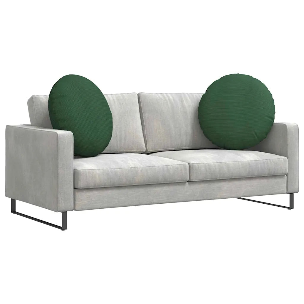 Cuscini per Seduta 2 pz | Cuscini per sedie Verde Scuro ? 80 cm Tessuto in Cords
