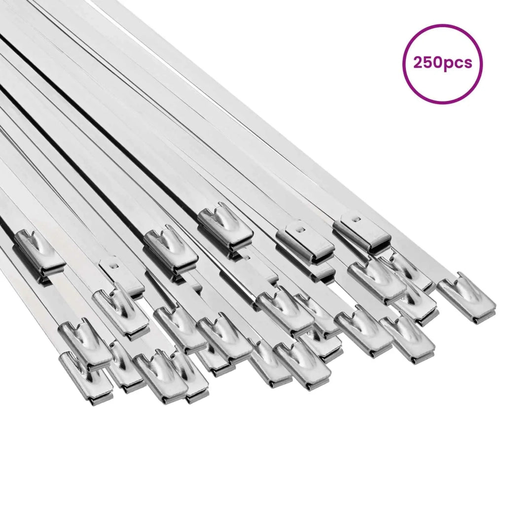 Fascetta per Cavi 250 pz 4,6 x 700 mm Argento 42029339
