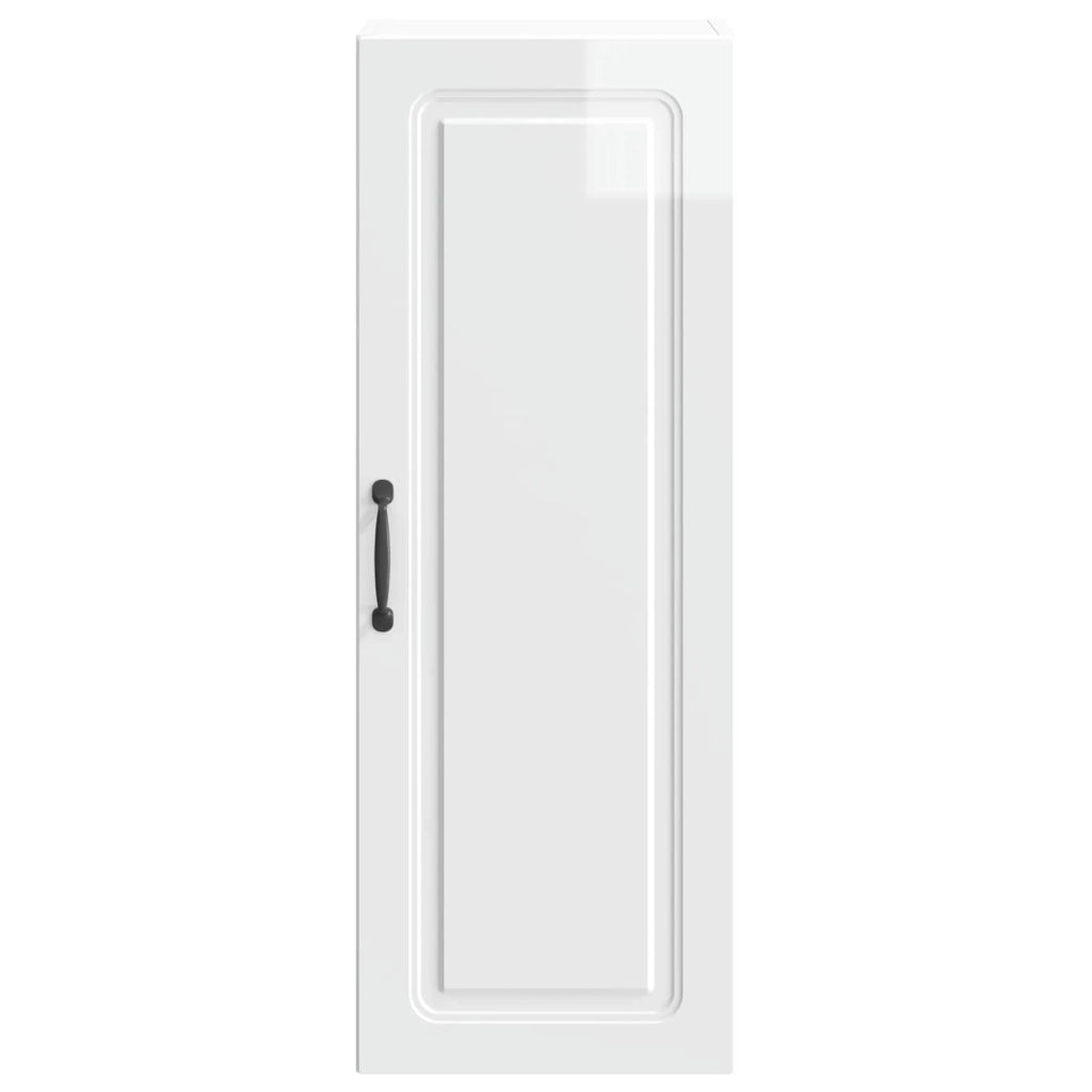 Mobiletto a muro Bianco Lucido 33 x 34,5 x 90 cm 899269