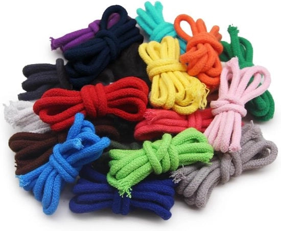 Corda di cotone naturale - set di due cordoni di macramé per decorazione e artigianato - 100 metri - cotone