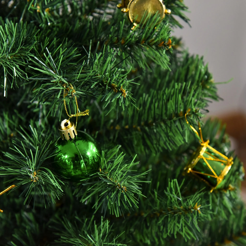Albero di Natale Artificiale ¨C zephmum ¨C Verde 150 cm con 420 rami e pigne