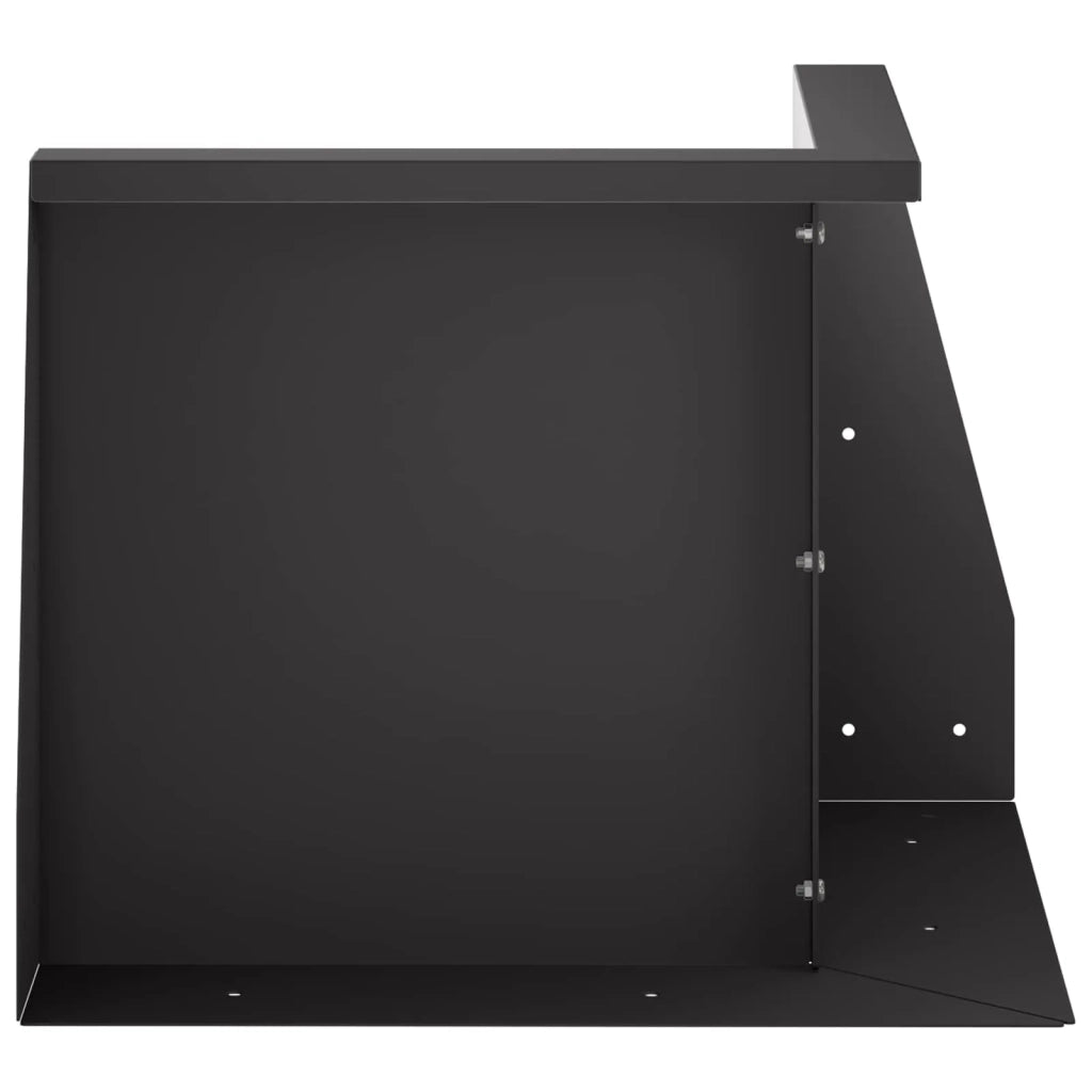 Muro di contenimento 2 pz 50 x 50 x 30 cm Acciaio Nero 8015158