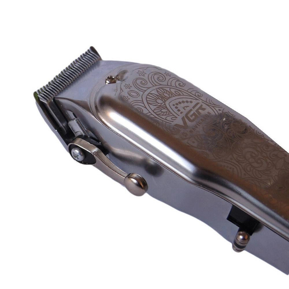 Rasoio Professionale Taglia Capelli Regola Barba Ricaricabile Display Vgr V-116
