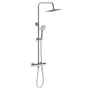 AICA ITALY Colonne Doccia Termostatiche, Set Doccia con Termostato, Soffione e Doccino, Cromo