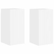 Mobile TV da parete 2 pz | Armadietto TV | Mobile Porta TV Bianco Lucido 30 x 31 x 60 cm