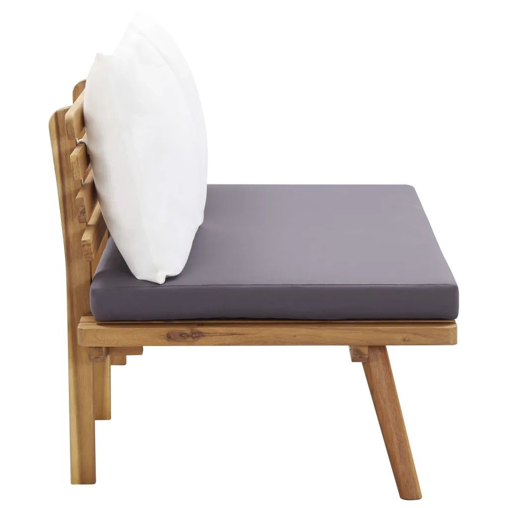 Set Divani da Giardino 4 pz | Set Salotto da Giardino con Cuscini in Massello di Acacia