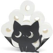 Toilette in metallo nero, TIE-DailyNec disegno gatto toilette in stile libero, posizionamento verticale senza fori per bagno e cucina