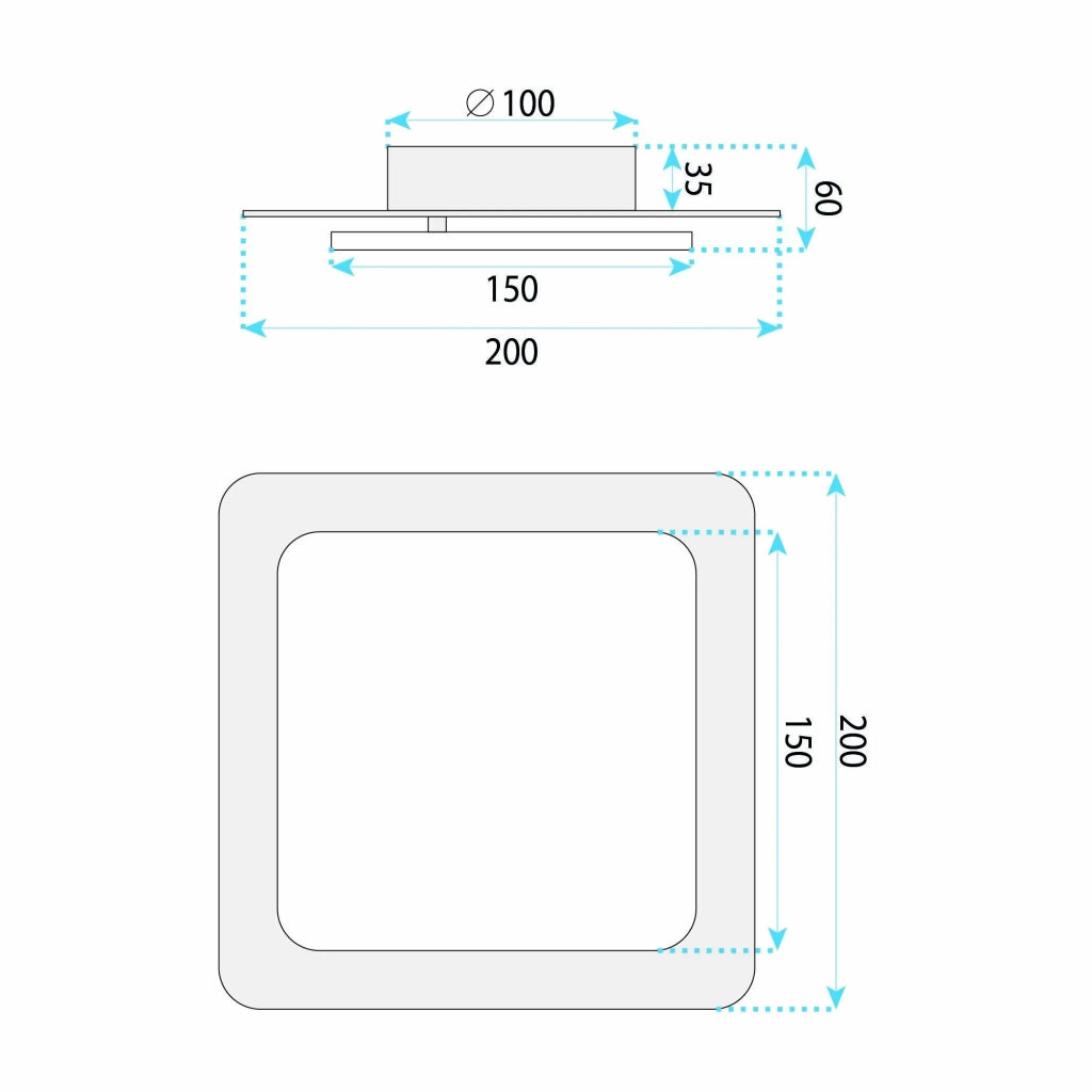 Applique A Led Lhj123-w Nero