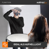 Riflettore pieghevole oro/argento, Ø107cm