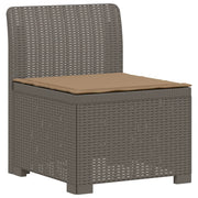 Divano da Giardino a 1 Posto con Cuscino Aspetto Rattan PP 8011794