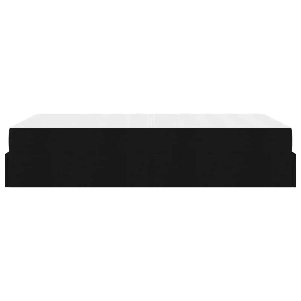 Struttura letto con materasso 2 pcs Nero Tessuto 3399482