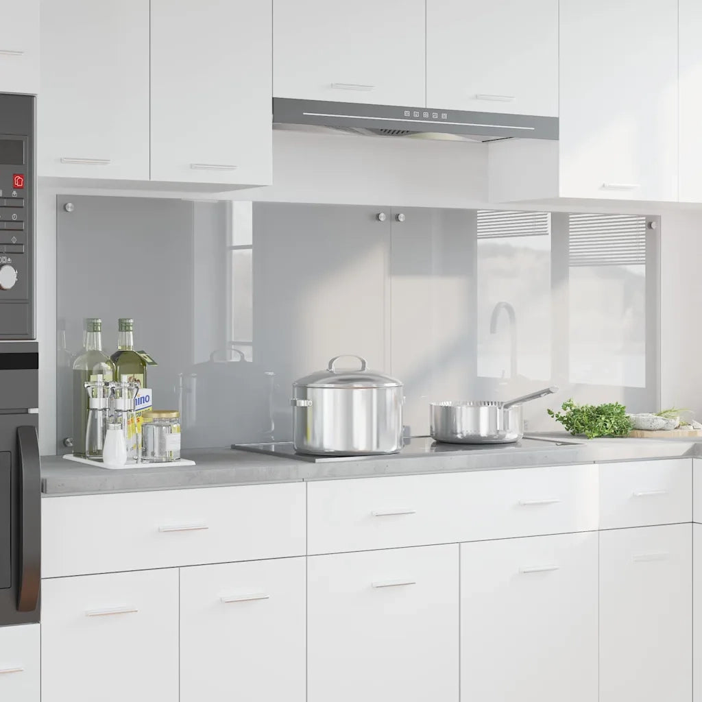 Schienale da cucina 2 pcs Grigio chiaro 90 x 60 cm 3415454