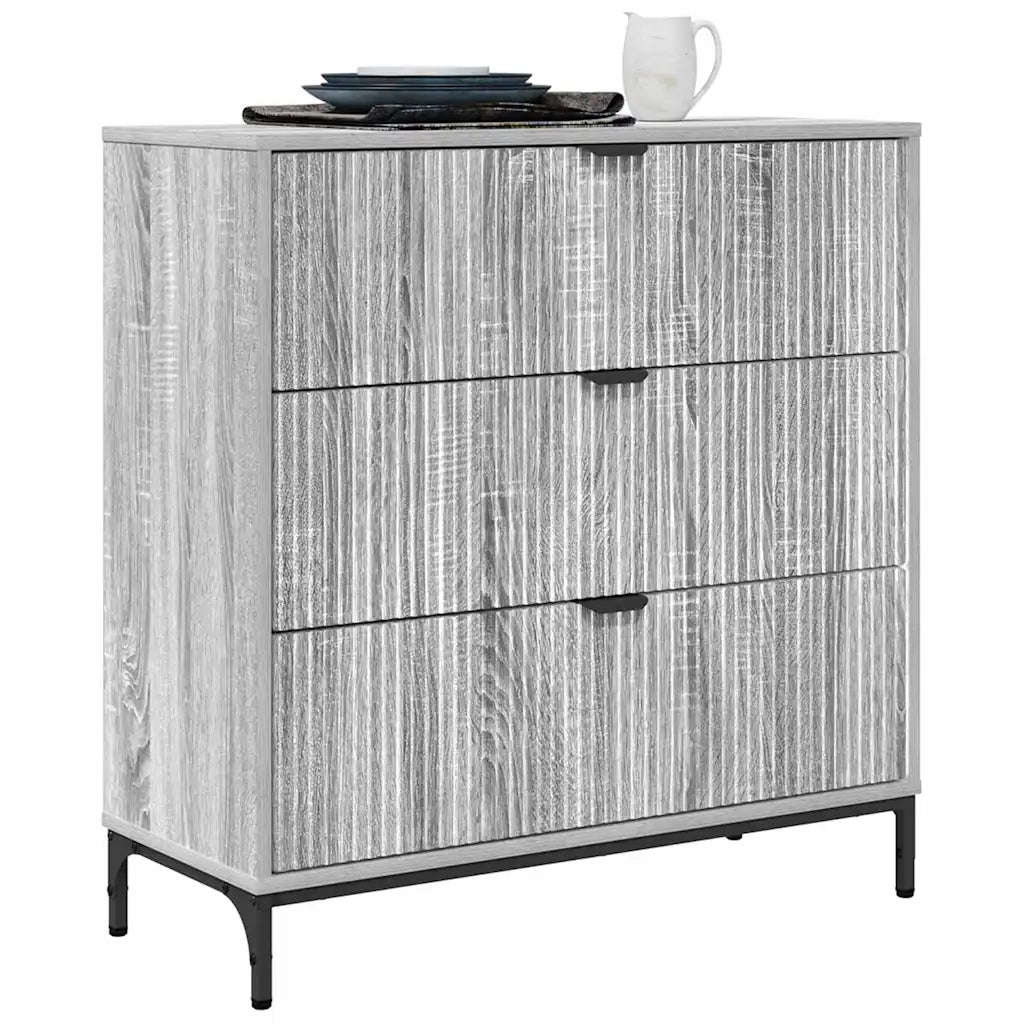 Credenza-Buffet-Armadio da cucina Grigio sonoma 79.5 x 33 x 82 cm Legno multistrato