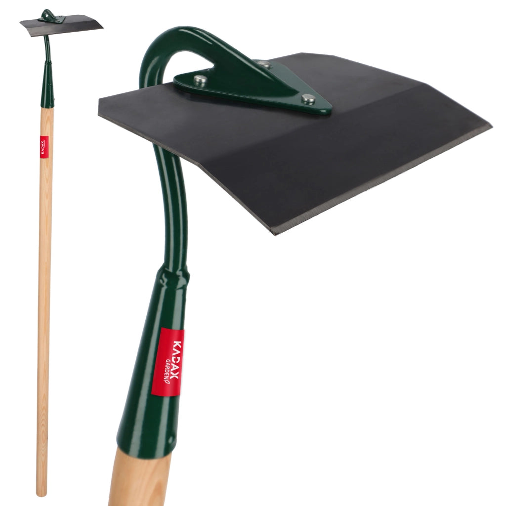 Zappa da giardino KADAX per estirpare le erbacce, lama da 16 cm, lama indurita da 125 cm.