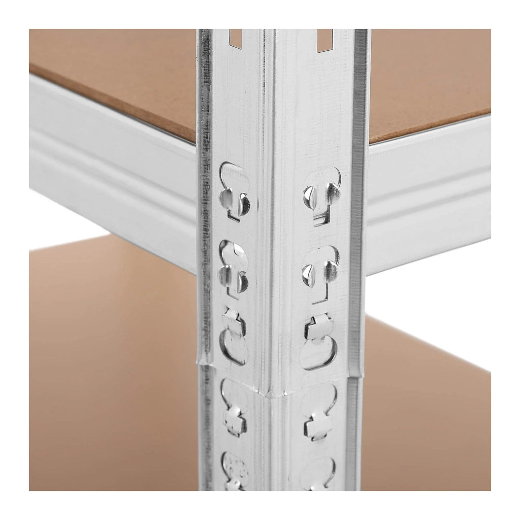 Ripiani per carichi pesanti 90 x 60 x 180 cm supporti 5 x 175 kg grigio 14_0008094