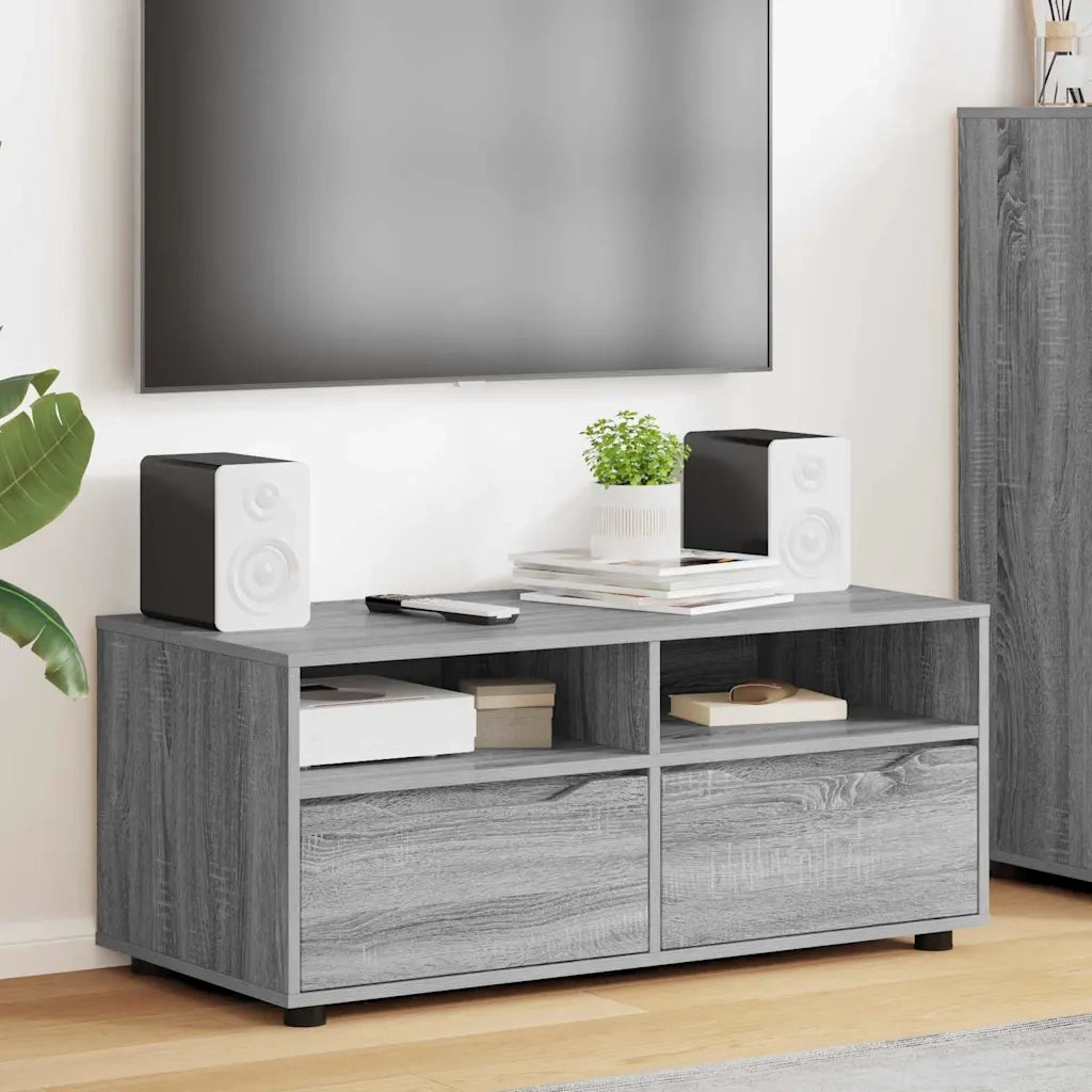 Mobile TV Grigio Sonoma 100 x 48 x 43 cm Legno multistrato 888933