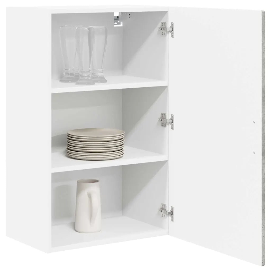 Mobile da cucina con lo scaffale-Armadio da cucina Grigio cemento 50 x 31 x 80 cm 503291