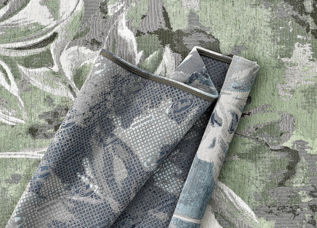 Tappeto Arredo Salotto Antiscivolo Scendiletto Camera Dis.Vanilla  By Suardi - 85x150 - Verde