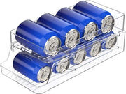 Contenitore per Bottiglie Rotolanti - Organizzatore per Cane di Soda - Cassetti Stivale - 2 Livelli contenitore per Cane di Drank - Organizzatore per Cane di Drank - Contenitore in Plastica trasparente per Ingresso di Alimenti in Scatola