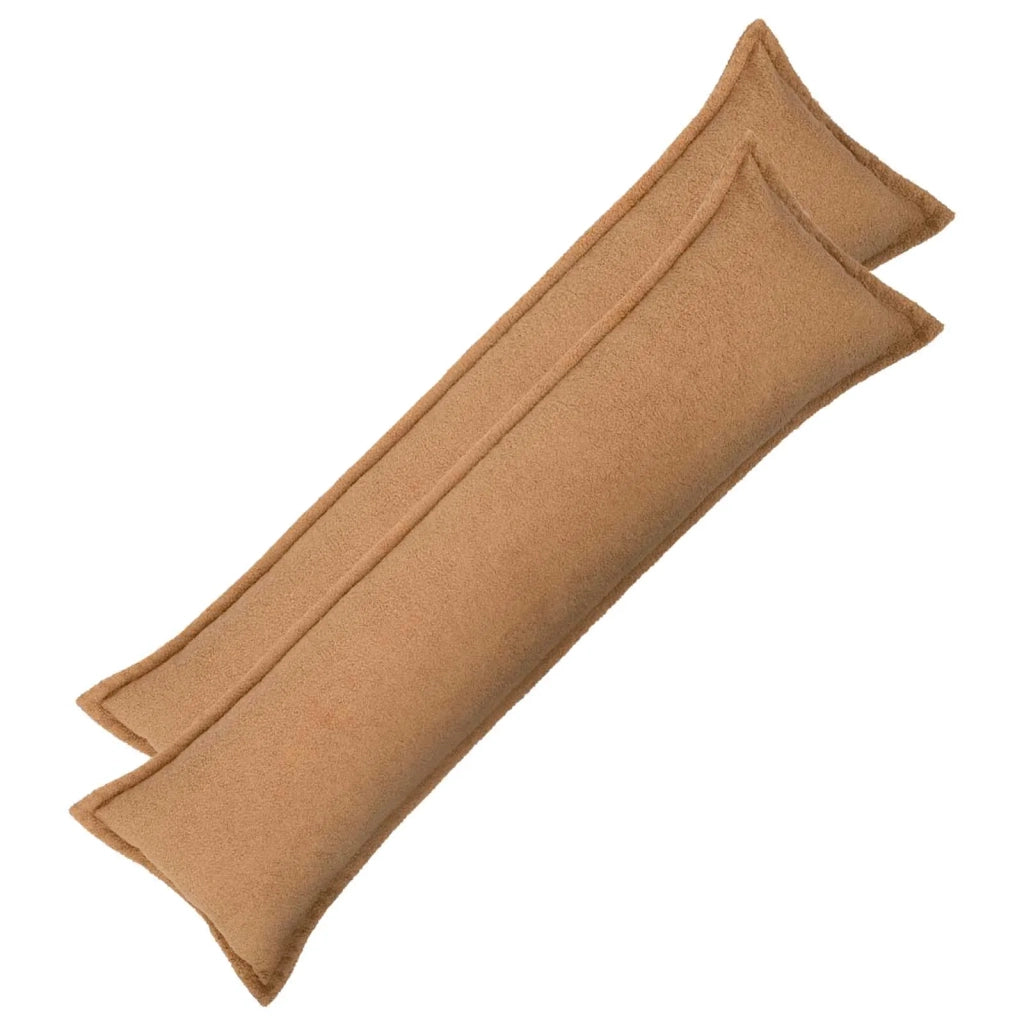 Federa 2 pcs HOUTEN Beige 40 x 145 cm Bouclé 917237