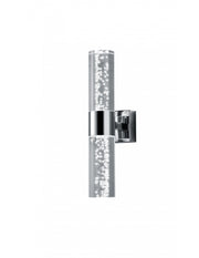 Lampada da Parete Doppio Led Sopra e Sotto Bolsa Cromo con Bolle IP44 Trio Lighting