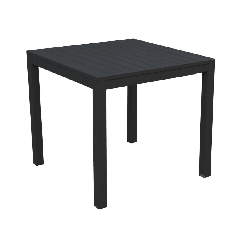 Tavolo alluminio sullivan antracite quadro cm 80x80h75