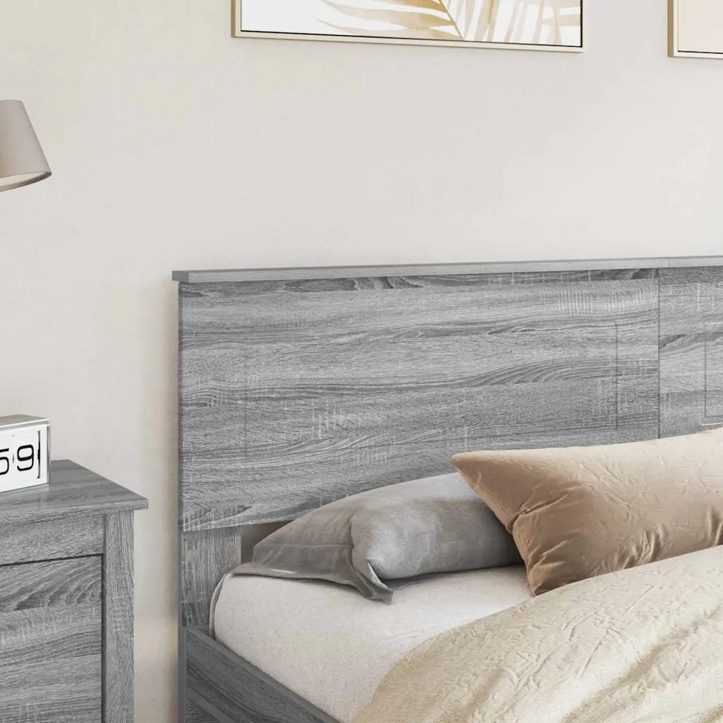Testiera-Testata-Testiera Decorativa Grigio Sonoma 200 cm Legno multistrato 368708