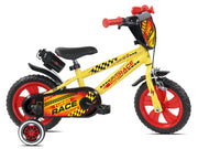 Bicicletta per Bambini 12" Turbo Race Freno Caliper e Stabilizzatori in Acciaio Hi-Ten Giallo