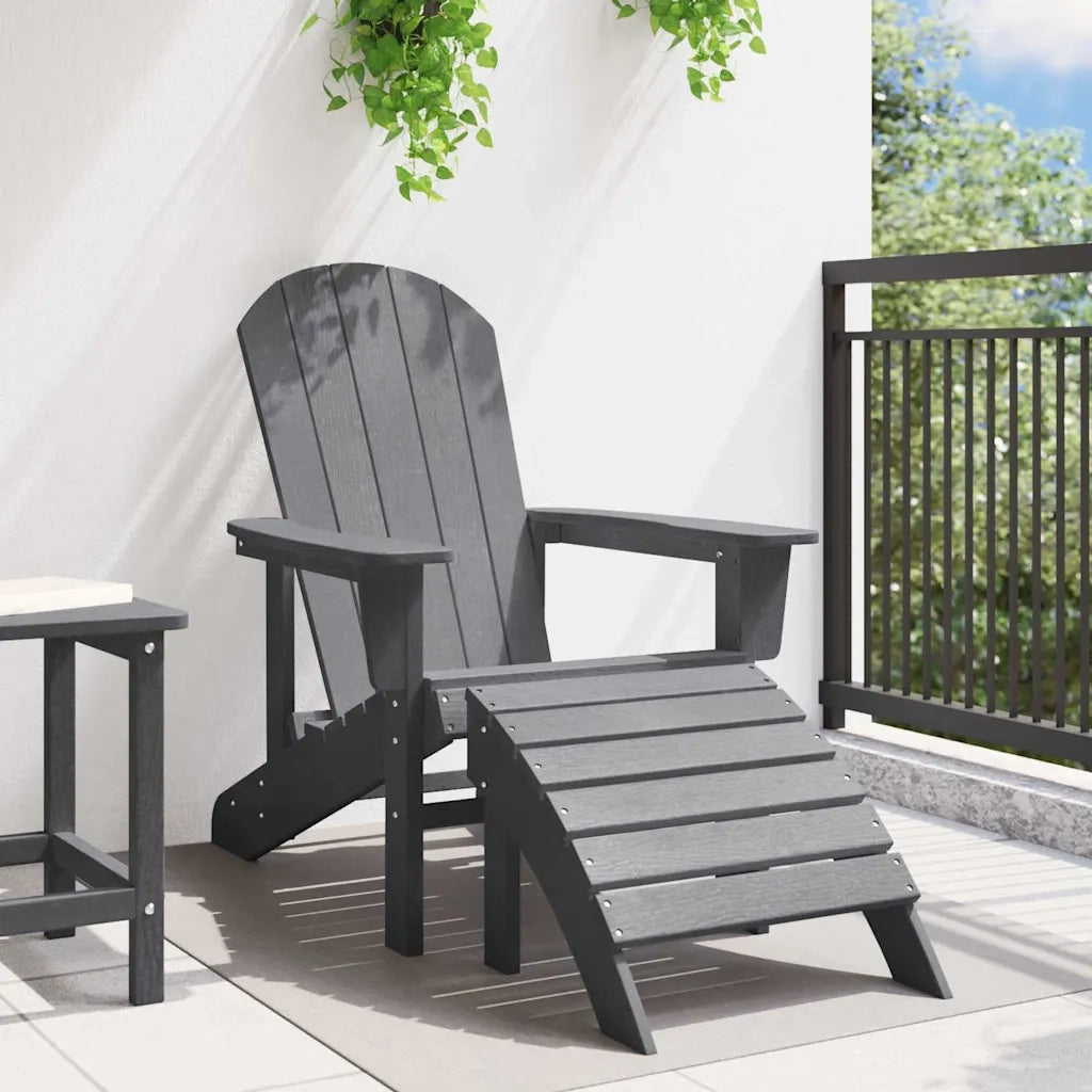 Sedia Adirondack Grigio chiaro 82 x 74 x 92 cm HDPE 42006632