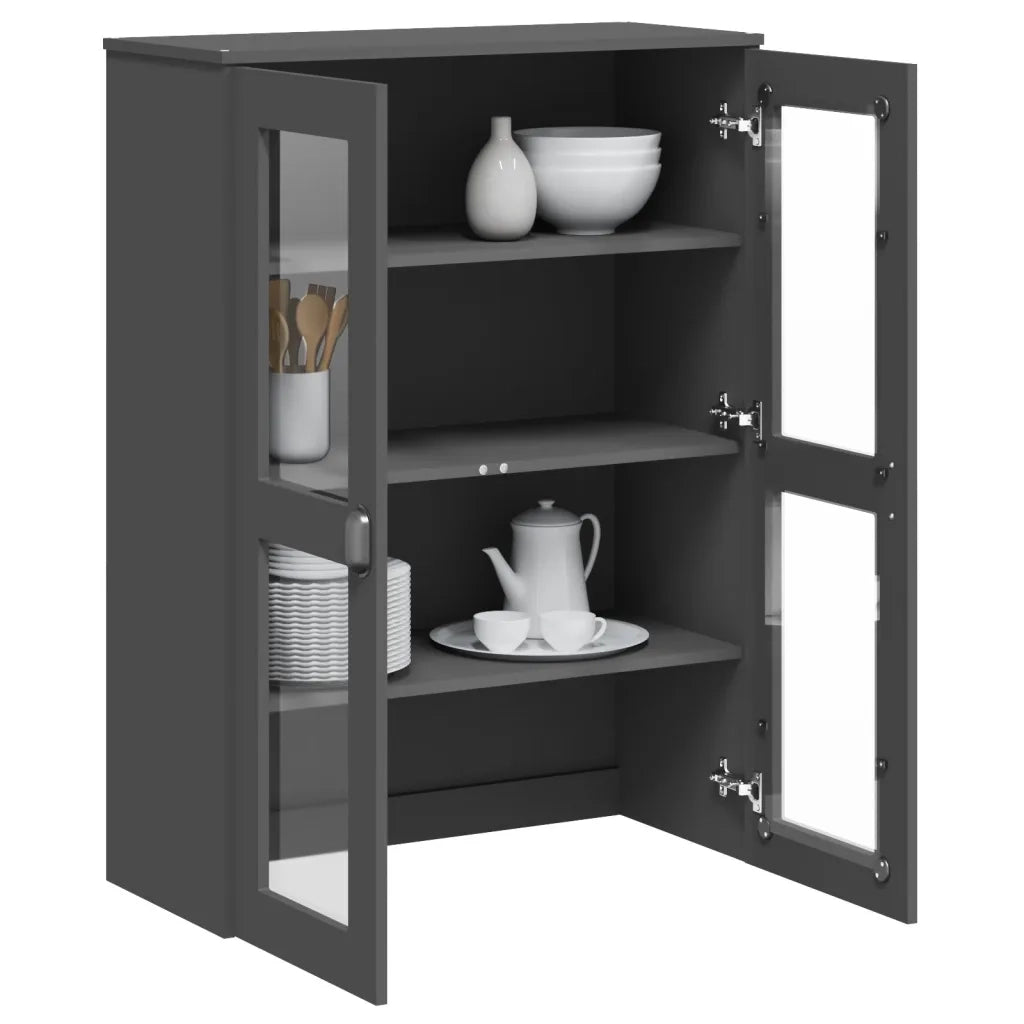 Piano per Credenza VIKEN Antracite in Legno Multistrato 374943