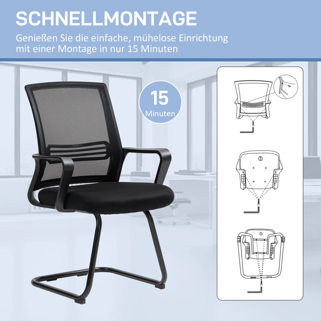 Sedia ergonomica rete ¨C Xylo ¨C metallo nero con schienale traspirante
