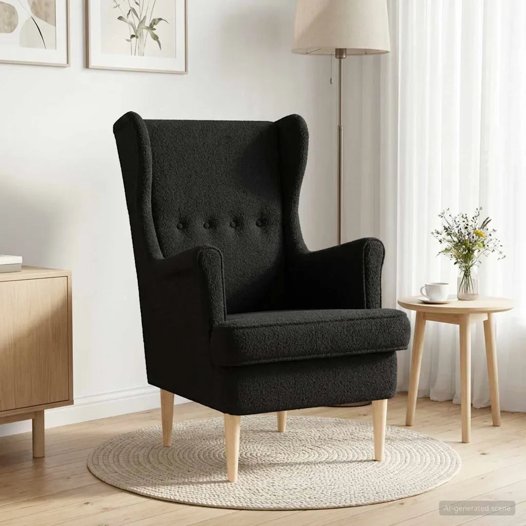Divano Sedia-Poltrona-Poltroncina Nero Boucl¨¦ 114756